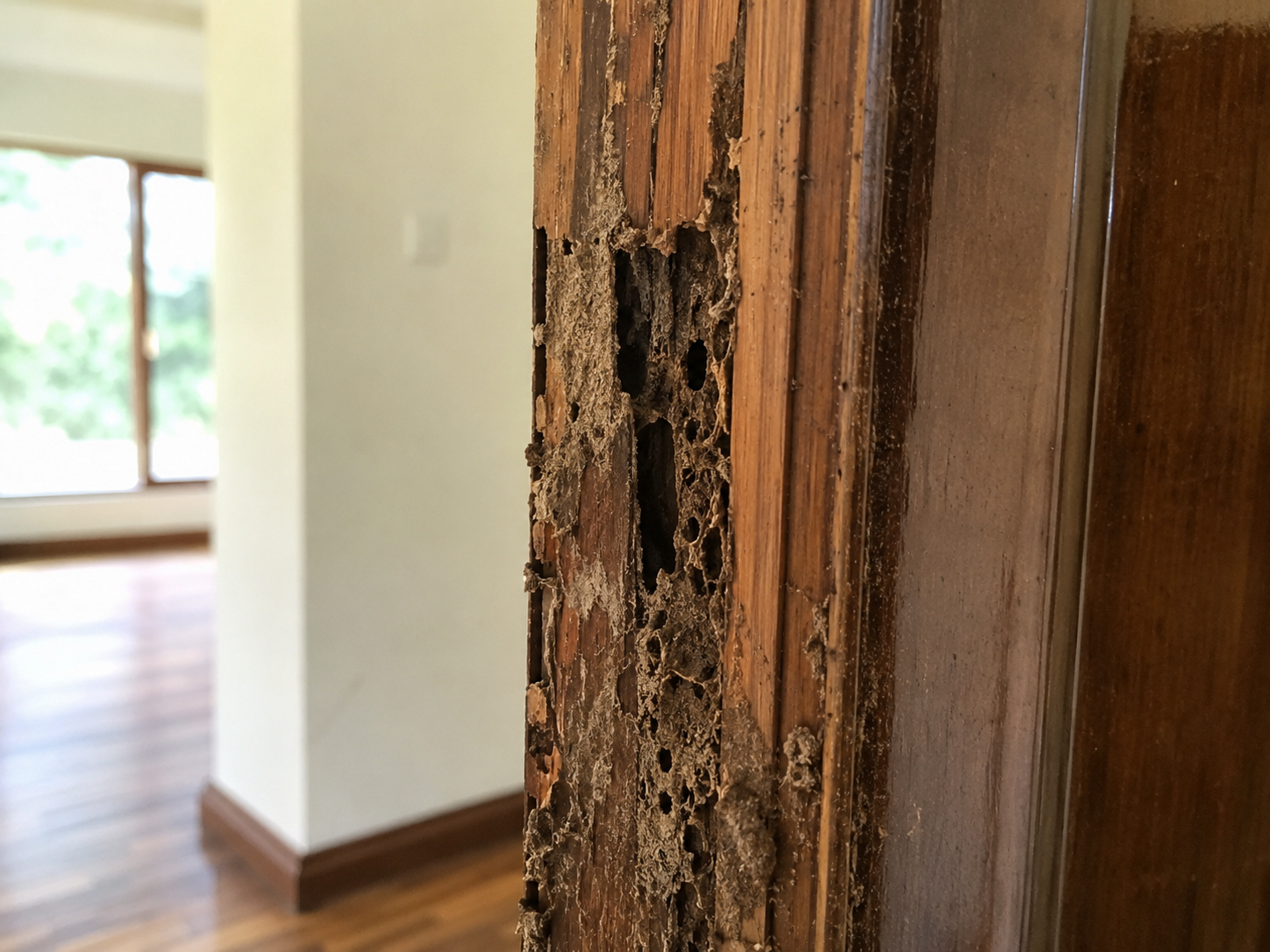 termitas en viviendas en España dañando madera